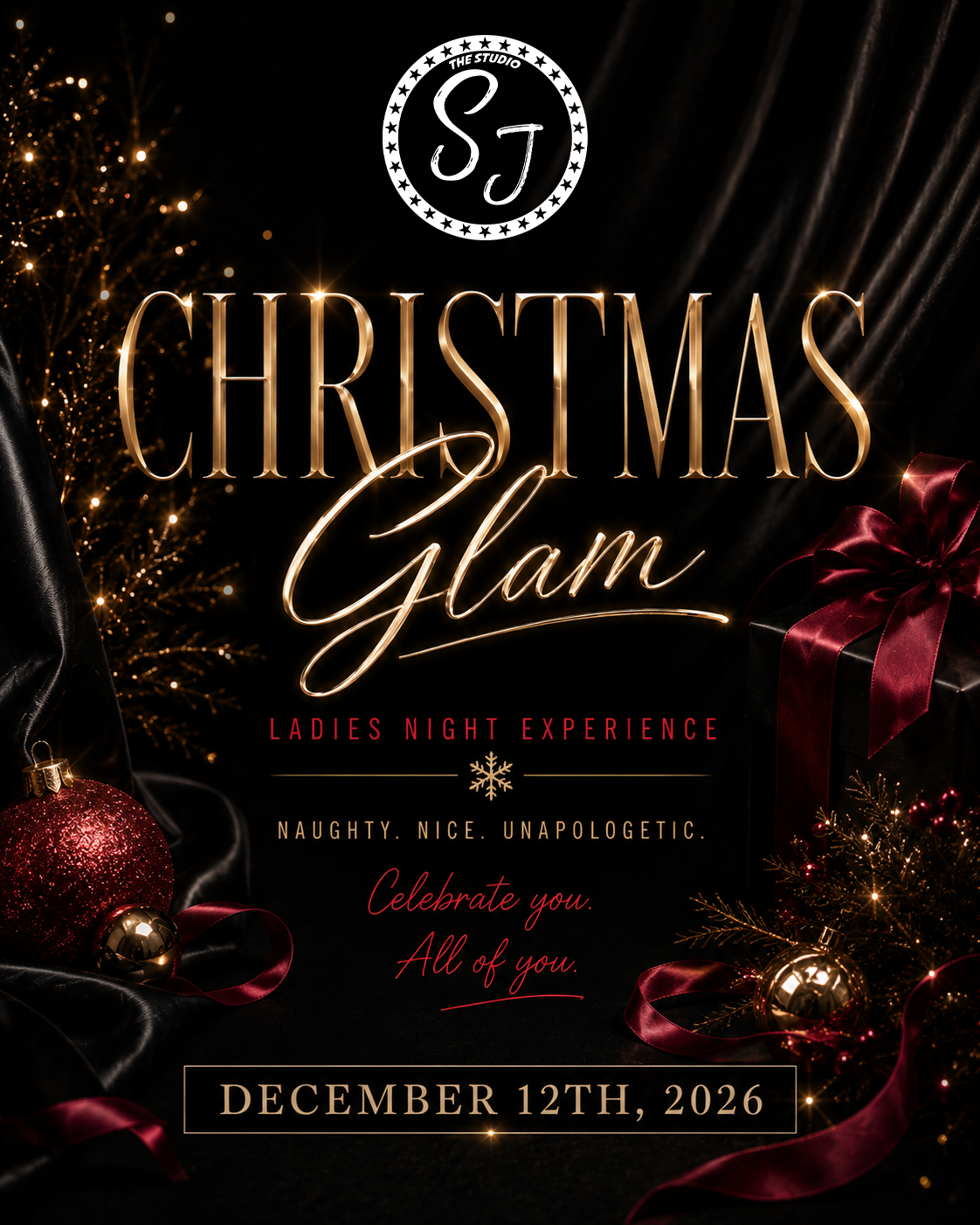 Christmas Glam – Ladies Night Experience – December 12, 2026