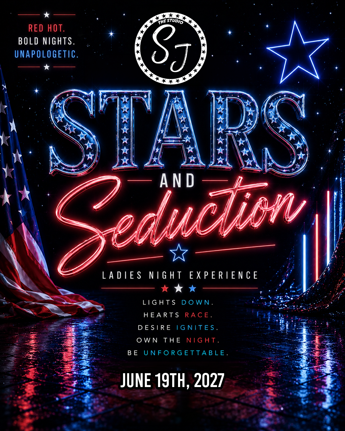 Stars and Seduction – Ladies Night Experience – June 19, 2027